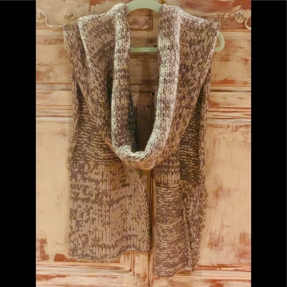 Michael Stars Chunky Knit Scarf in Galvanize​​​​​​​​​ - Picture 2 of 6